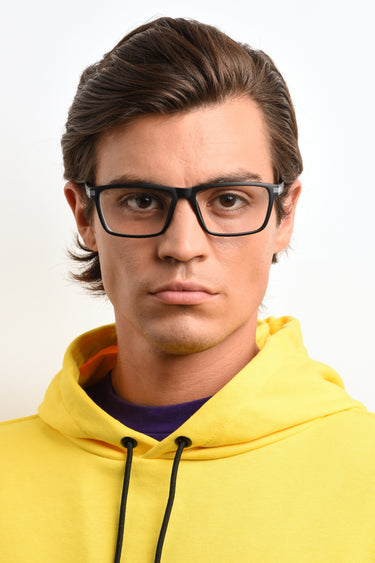 Premium Men Polaroid Eyeglasses: PLD D354 - Matte Black - SpecSMART Eye Clinic (Front Face View)